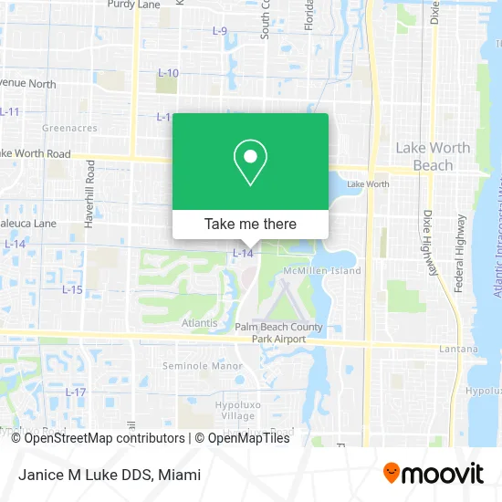 Janice M Luke DDS map