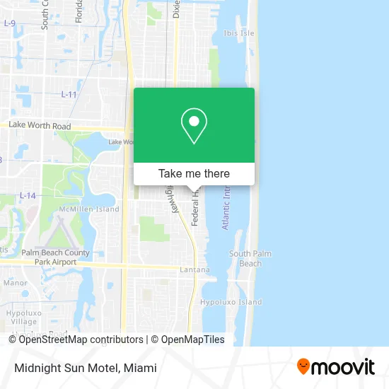 Midnight Sun Motel map