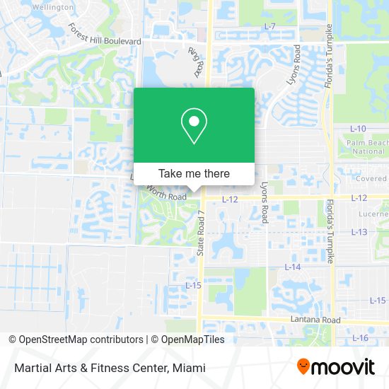 Martial Arts & Fitness Center map