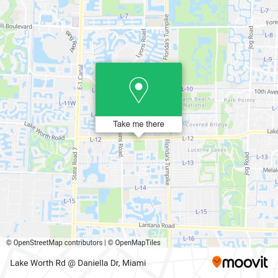 Lake Worth Rd @ Daniella Dr map