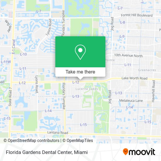 Mapa de Florida Gardens Dental Center