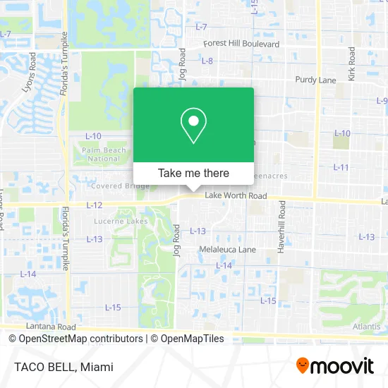 TACO BELL map