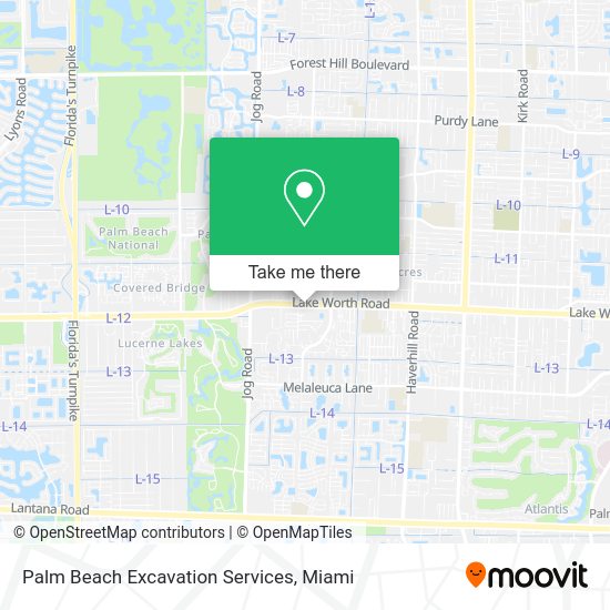 Mapa de Palm Beach Excavation Services
