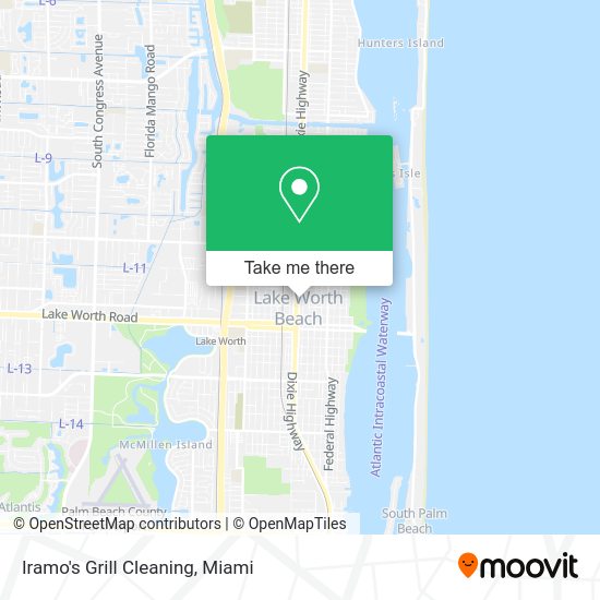 Iramo's Grill Cleaning map