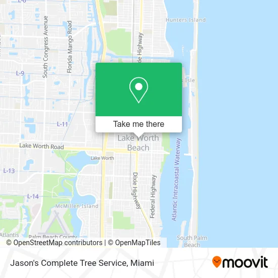 Mapa de Jason's Complete Tree Service