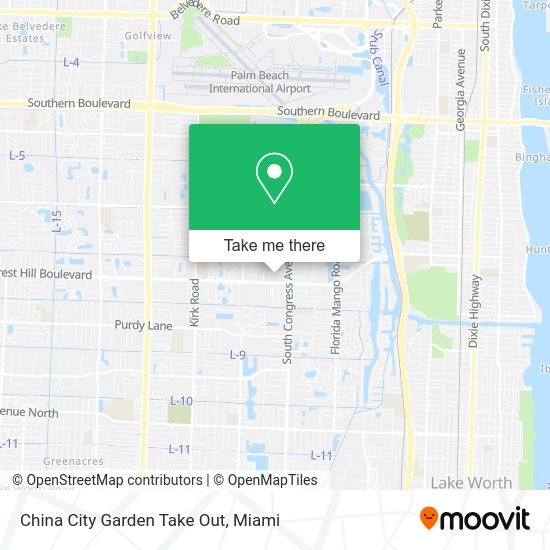 China City Garden Take Out map