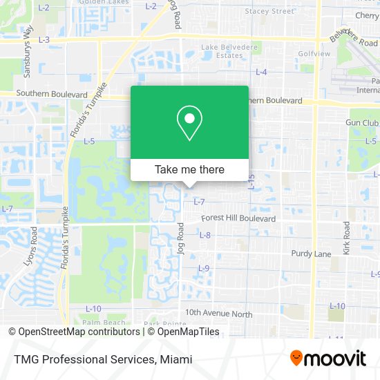 TMG Professional Services map