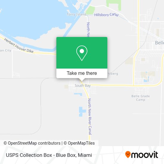 USPS Collection Box - Blue Box map