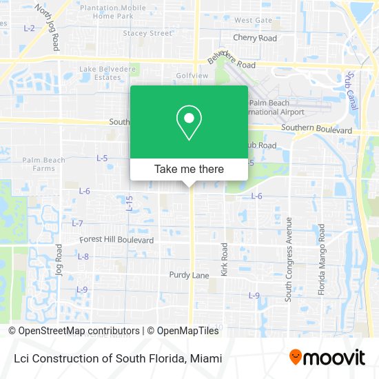 Mapa de Lci Construction of South Florida