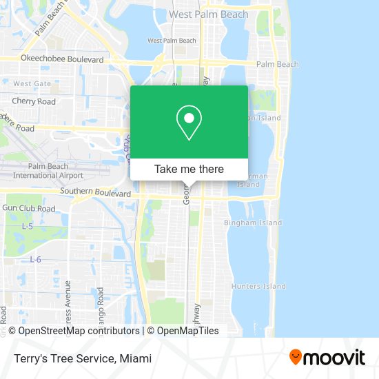 Terry's Tree Service map