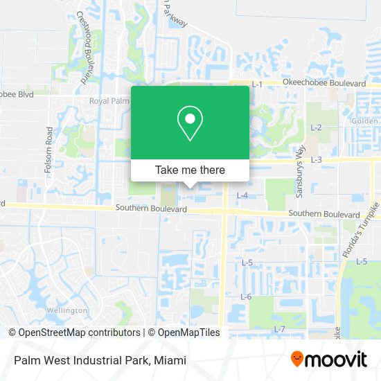 Palm West Industrial Park map
