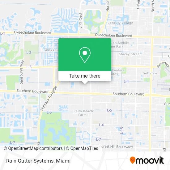 Rain Gutter Systems map