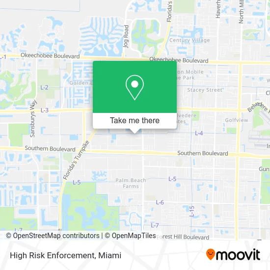 High Risk Enforcement map