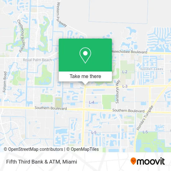 Fifth Third Bank & ATM map