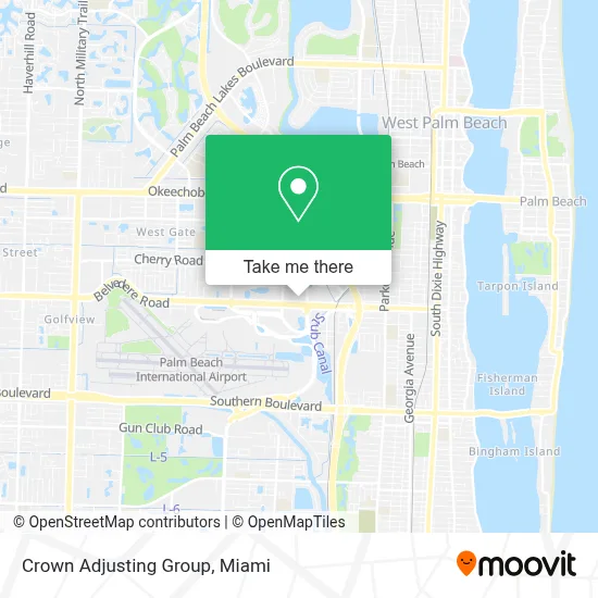 Crown Adjusting Group map