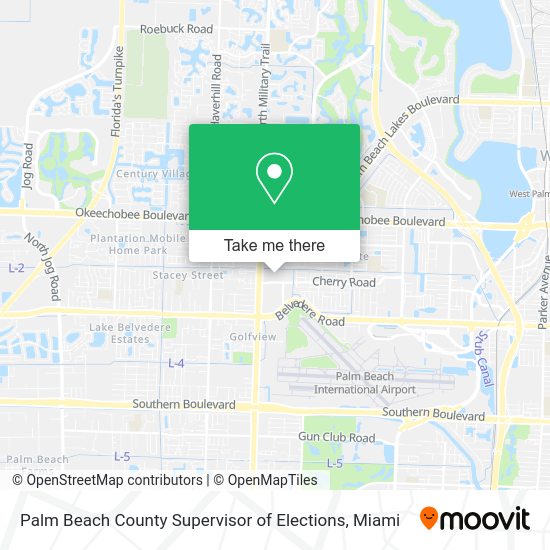 Palm Beach County Supervisor of Elections map