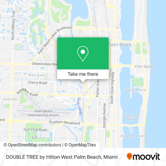 DOUBLE TREE by Hilton-West Palm Beach map