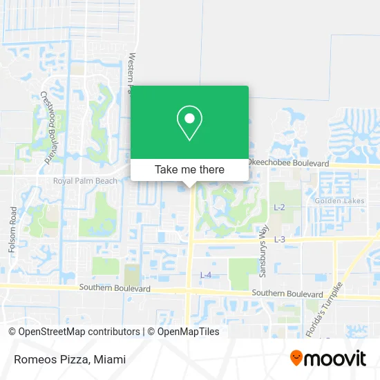 Romeos Pizza map