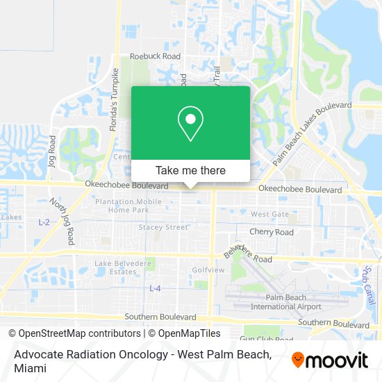 Mapa de Advocate Radiation Oncology - West Palm Beach