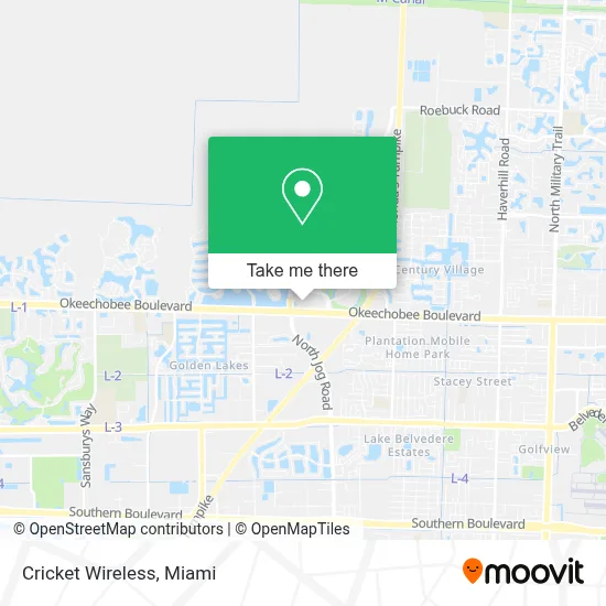 Cricket Wireless map