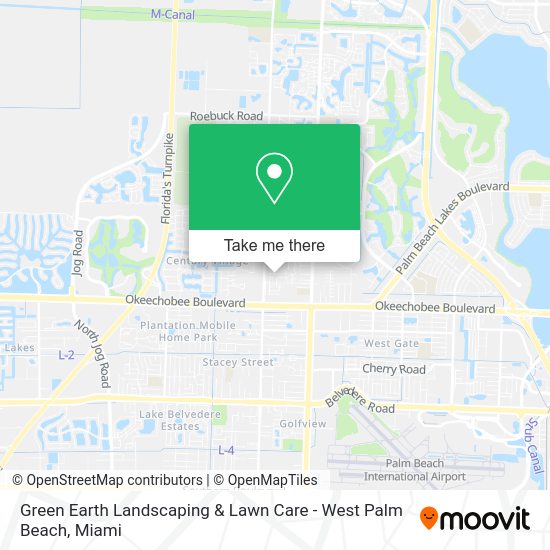 Mapa de Green Earth Landscaping & Lawn Care - West Palm Beach