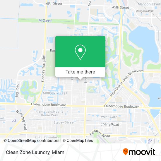 Mapa de Clean Zone Laundry