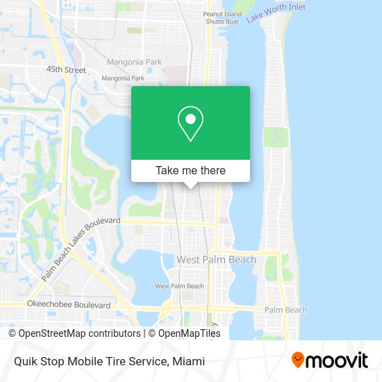 Quik Stop Mobile Tire Service map