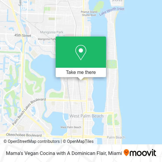 Mama's Vegan Cocina with A Dominican Flair map