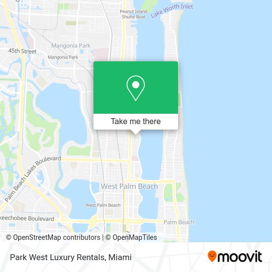 Mapa de Park West Luxury Rentals