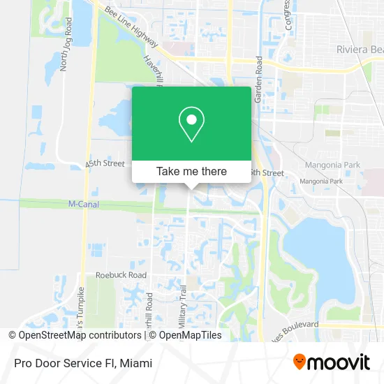 Pro Door Service Fl map
