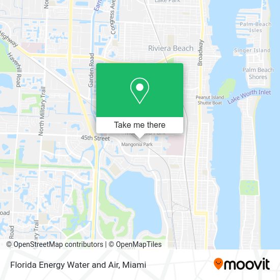 Mapa de Florida Energy Water and Air