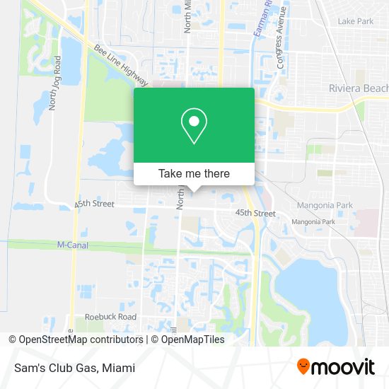 Sam's Club Gas map