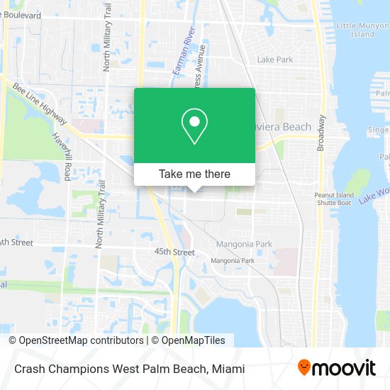Crash Champions West Palm Beach map
