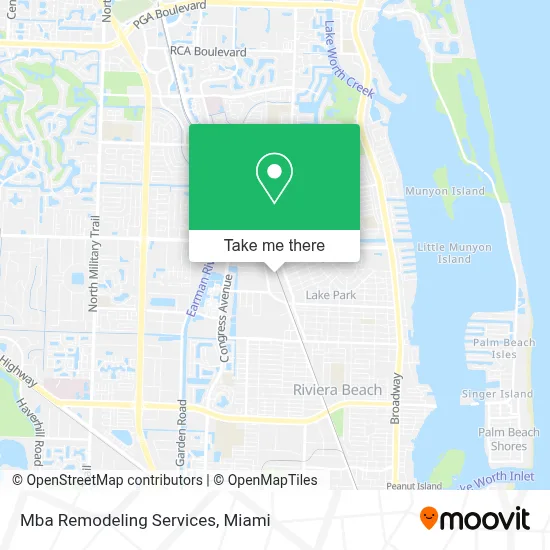 Mba Remodeling Services map
