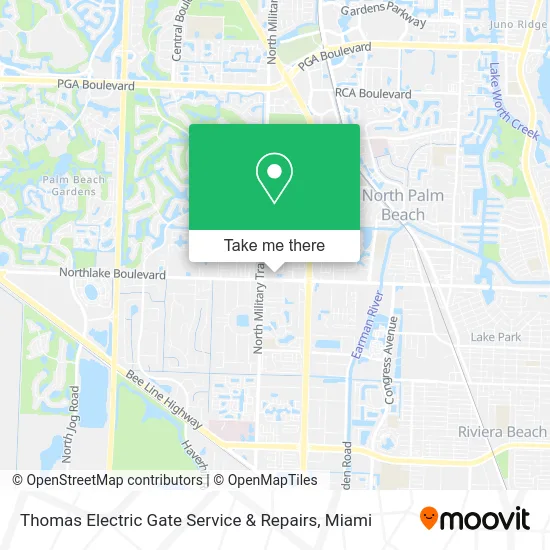 Mapa de Thomas Electric Gate Service & Repairs