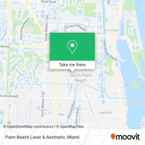 Palm Beach Laser & Aesthetic map