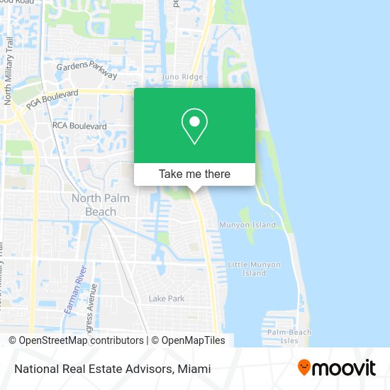 Mapa de National Real Estate Advisors