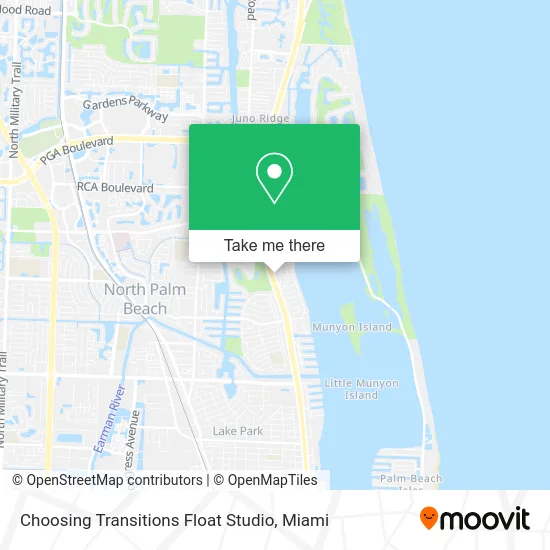 Choosing Transitions Float Studio map