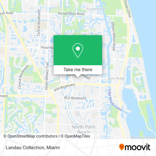 Landau Collection map