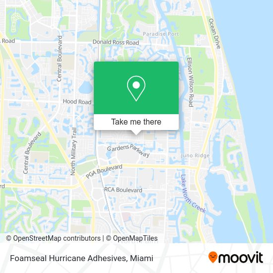 Foamseal Hurricane Adhesives map