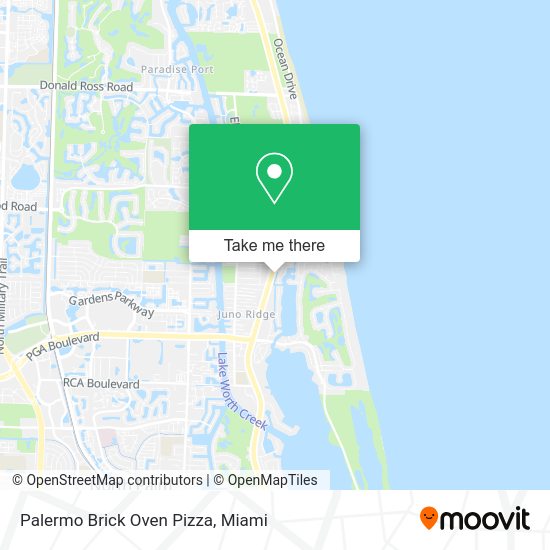 Mapa de Palermo Brick Oven Pizza