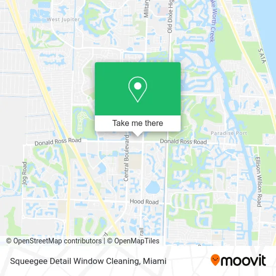 Squeegee Detail Window Cleaning map