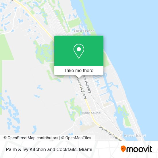 Palm & Ivy Kitchen and Cocktails map