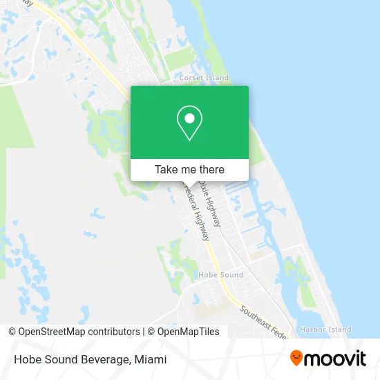 Hobe Sound Beverage map