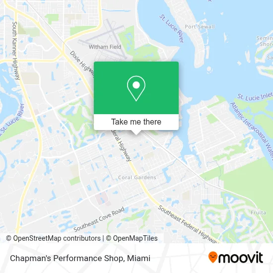 Chapman's Performance Shop map