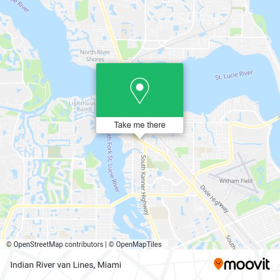 Mapa de Indian River van Lines