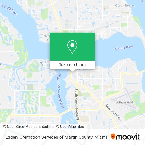 Edgley Cremation Services of Martin County map
