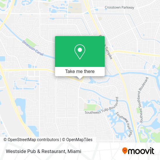 Mapa de Westside Pub & Restaurant