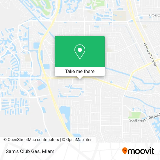 Sam's Club Gas map