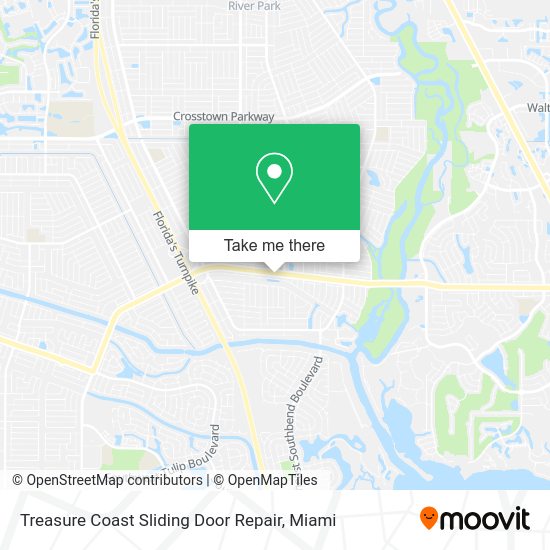 Mapa de Treasure Coast Sliding Door Repair